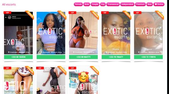 Escorts in Sierra-Leone